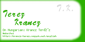 terez krancz business card